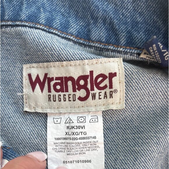 Wrangler Rugged Wear Men's Denim Cowboy Jacket XL - Picture 7 of 11